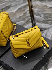 YSL Loulou Small Yellow Bag Size 25 × 17 × 9 cm - 2