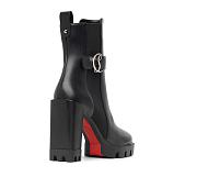 Christian Louboutin 100mm Black Leather Ankle Boots - 4