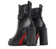Christian Louboutin 100mm Black Leather Ankle Boots - 3