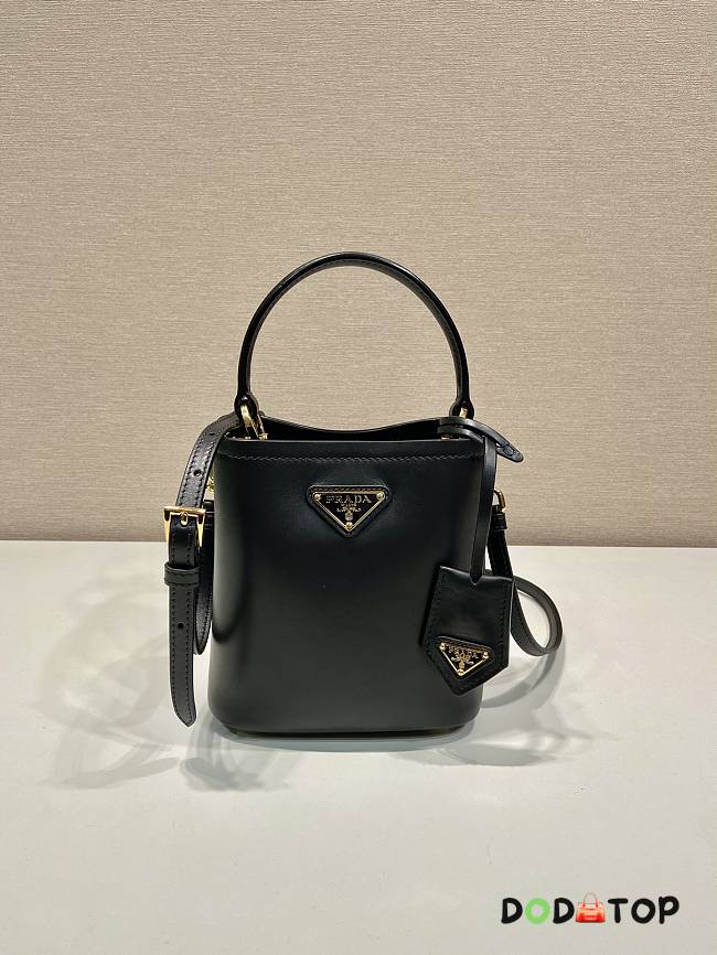 Prada Panier Saffiano Bag 1BA373 Black Size 15 x 16 x 9.5 cm - 1