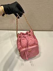 Prada Bucket Bag 1BH038 Pink Size 22.5 x 17.5 x 12 cm - 5