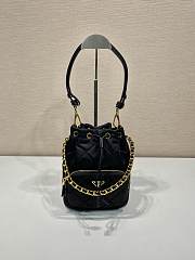 Prada Bucket Bag 1BH038 Black Size 22.5 x 17.5 x 12 cm - 1