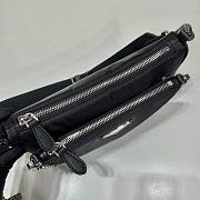 Prada Nylon Chain Link Shoulder Bag Black Size 23 x 16 x 5.5 cm - 4