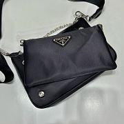 Prada Nylon Chain Link Shoulder Bag Black Size 23 x 16 x 5.5 cm - 2