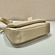 Prada Nylon Chain Link Shoulder Bag Beige Size 23 x 16 x 5.5 cm - 6