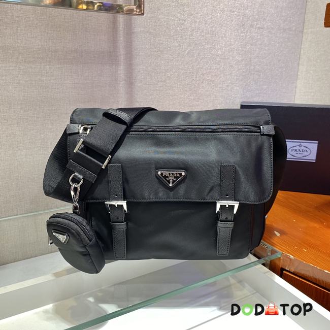Prada Messenger Bag 1BD671 Black Size 30 x 25 x 12 cm - 1