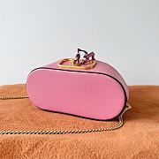Valentino Mini Sheepskin Bucket Bag Pink Size 20 x 17 x 8 cm - 6