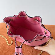 Valentino Mini Sheepskin Bucket Bag Pink Size 20 x 17 x 8 cm - 5