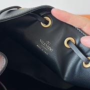 Valentino Mini Sheepskin Bucket Bag Black Size 20 x 17 x 8 cm - 3