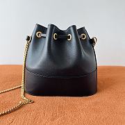 Valentino Mini Sheepskin Bucket Bag Black Size 20 x 17 x 8 cm - 2