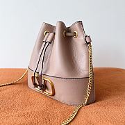 Valentino Mini Sheepskin Bucket Bag Nude Pink Size 20 x 17 x 8 cm - 3