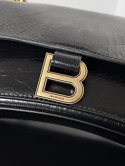 Balenciaga Crush Crinkled Black Bag Size 25.5 x 10 x 15.5 cm - 5