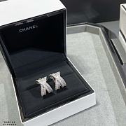 Chanel Cross Baguette Diamond Earrings - 5