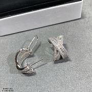 Chanel Cross Baguette Diamond Earrings - 4