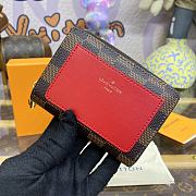 Louis Vuitton LV M81461 Red Damier Wallet Size 11.5 x 8.5 x 2.2 cm - 3