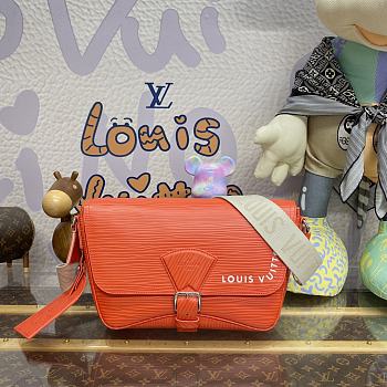 Louis Vuitton LV Montsouris Messenger Bag M23097 Orange Size 34 x 19 x 11 cm