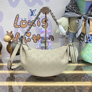 Louis Vuitton LV Baia PM Mahina Leather M22820 Light Coffee Size 26 x 17 x 7.5 cm
