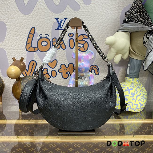 Louis Vuitton LV Baia PM Mahina Leather M22819 Black Size 26 x 17 x 7.5 cm - 1