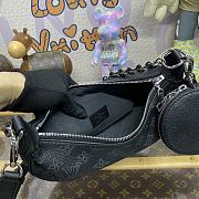 Louis Vuitton LV Baia PM Mahina Leather M22819 Black Size 26 x 17 x 7.5 cm - 5