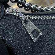 Louis Vuitton LV Baia PM Mahina Leather M22819 Black Size 26 x 17 x 7.5 cm - 2