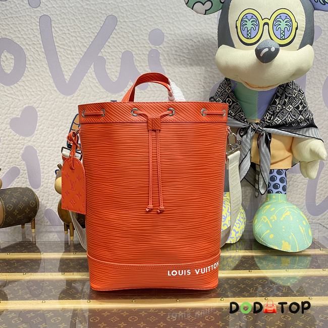Louis Vuitton LV Maxi Noé Sling Bucket Bag M23117 Orange Size 34 x 48 x 18 cm - 1