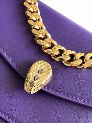 BVL Serpenti Forever Crossbody Bag Purple Size 20 x 14 x 8.5 cm - 3