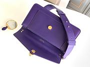 BVL Serpenti East-West Maxi Chain Shoulder Bag Purple Size 28 x 17 x 6 cm - 5