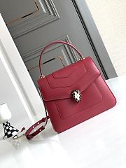 BVL Serpenti Forever Top Handle Red Size 22.5 x 18.5 x 11 cm - 1
