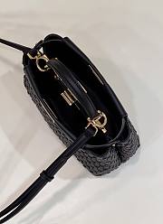Fendi Peekaboo ISeeU Small Black Bag Size 24 x 10.5 x 18.5 cm - 5