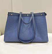Fendi Peekaboo Tote Bag Blue Size 41 × 11 × 27 cm - 4