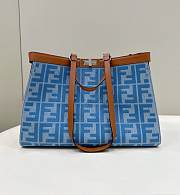 Fendi Peekaboo Tote Bag Blue 01 Size 41 × 11 × 27 cm - 1