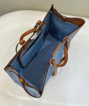 Fendi Peekaboo Tote Bag Blue 01 Size 41 × 11 × 27 cm - 5