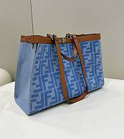 Fendi Peekaboo Tote Bag Blue 01 Size 41 × 11 × 27 cm - 4