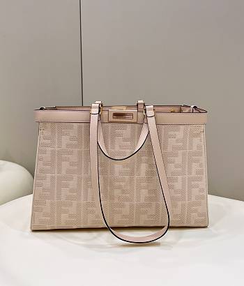 Fendi Peekaboo Tote Bag Pink Size 41 × 11 × 27 cm