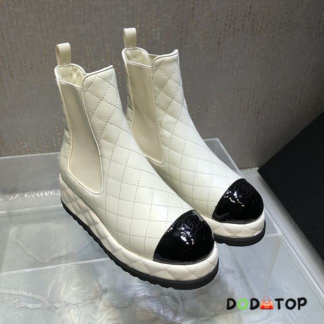 Chanel Boots White 01 - 1