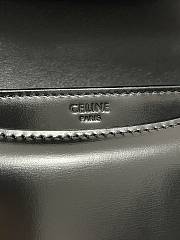 Celine Teen Chain Besace Triomphe Black Size 18.5 × 16 × 6 cm - 6