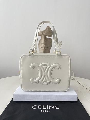 Celine Box Bag White Size 20 x 15 x 13 cm