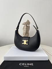 Celine Ava Triomphe Black Bag Size 23 × 13.5 × 6 cm - 3