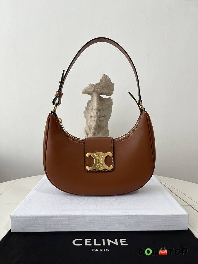 Celine Ava Triomphe Brown Bag Size 23 × 13.5 × 6 cm - 1