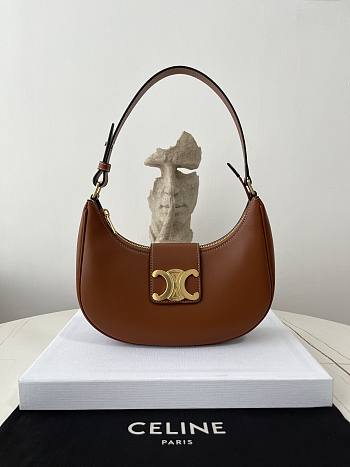 Celine Ava Triomphe Brown Bag Size 23 × 13.5 × 6 cm