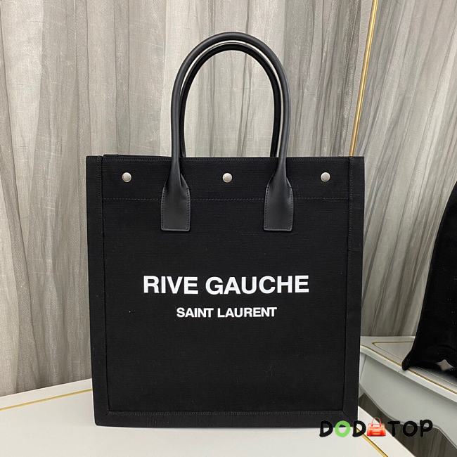 Ysl Vertical Tote Bag Black Size 38 × 39 × 17 cm - 1