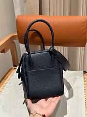 Hermes Lindy Black Gold/Silver Buckle Bag Size 26 cm - 5