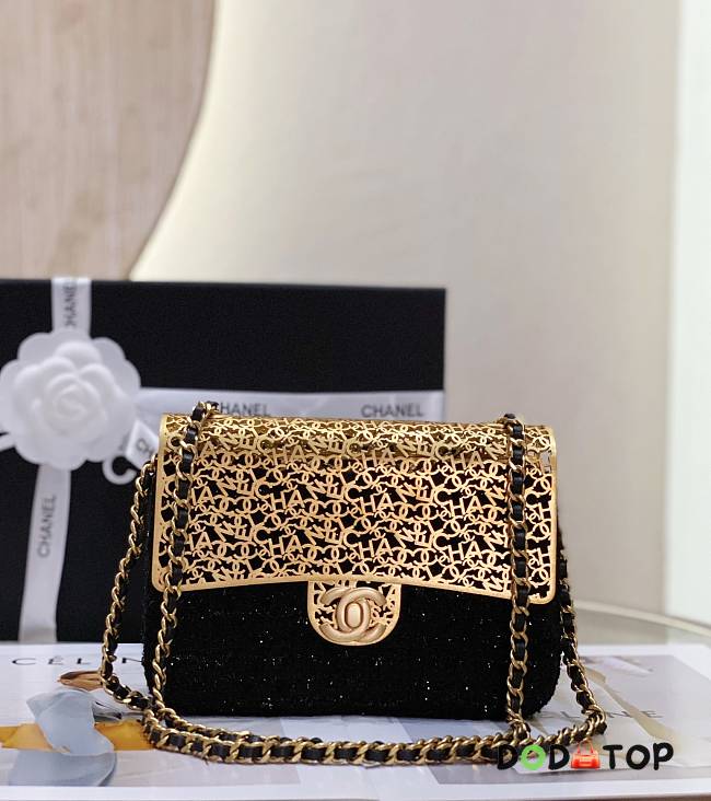 Chanel CF Metal Bag Black Size 17 x 12 x 5 cm - 1