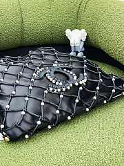 Chanel New Pearl Shopping Bag Black Size 37 cm - 6