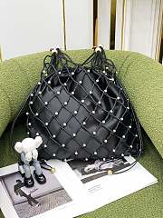 Chanel New Pearl Shopping Bag Black Size 37 cm - 4