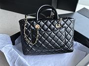 Chanel Shopping Bag A93525 Crinkle-effect Calfskin Small Size 21 x 30 x 14 cm - 3