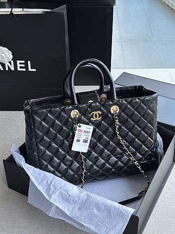 Chanel Shopping Bag A93525 Crinkle-effect Calfskin Size 36 x 38 x 16 cm