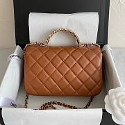 Chanel Flap Handle Bag Brown Size 18 × 7 × 12 cm - 5