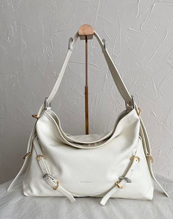 Givenchy Voyou Medium White Bag Size 40 × 27 × 6.5 cm