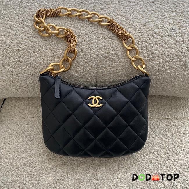 Chanel Hobo Bag Black Size 25 × 6 × 17.5 cm - 1